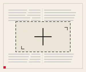 An empty dashed frame among columns of small print: this space is available for an advertiser.